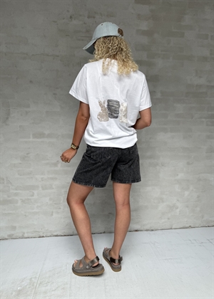 Animals tee Bright White T4376 Ganni 